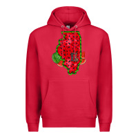Cardinal illinois watermelon Premium Hoodie - RacoonDesign