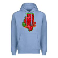 Colony Blue illinois watermelon Premium Hoodie - RacoonDesign