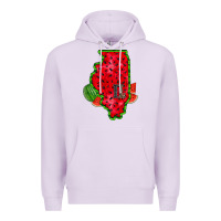Lilac illinois watermelon Premium Hoodie - RacoonDesign