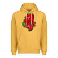Mustard illinois watermelon Premium Hoodie - RacoonDesign