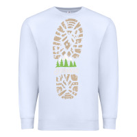 White hiking durango colorado mountains hiking Premium Sweatshirt - baoMotion