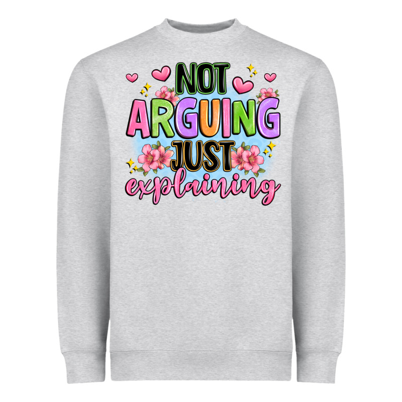 Not Arguing Just Explaining Heavyweight Sweatshirt by JahusDesignShop | Teevron