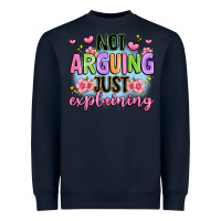 Navy not arguing just explaining Heavyweight Sweatshirt - JahusDesignShop