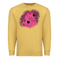Antique Gold ribbon patch Premium Sweatshirt - JahusDesignShop