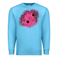 Ocean Blue ribbon patch Premium Sweatshirt - JahusDesignShop