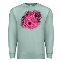 Seafoam ribbon patch Premium Sweatshirt - JahusDesignShop