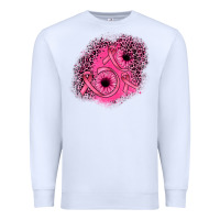 White ribbon patch Premium Sweatshirt - JahusDesignShop