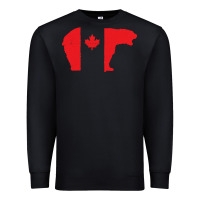 Black canada t shirt love canada bear proud canadian canada day t shirt Premium Sweatshirt - baoMotion