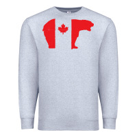Heather Grey canada t shirt love canada bear proud canadian canada day t shirt Premium Sweatshirt - baoMotion
