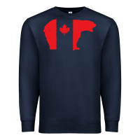 Navy canada t shirt love canada bear proud canadian canada day t shirt Premium Sweatshirt - baoMotion