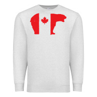 Oatmeal Heather canada t shirt love canada bear proud canadian canada day t shirt Premium Sweatshirt - baoMotion