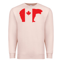 Pale Pink canada t shirt love canada bear proud canadian canada day t shirt Premium Sweatshirt - baoMotion