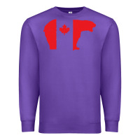 Purple canada t shirt love canada bear proud canadian canada day t shirt Premium Sweatshirt - baoMotion
