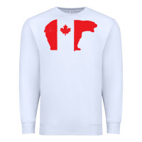 White canada t shirt love canada bear proud canadian canada day t shirt Premium Sweatshirt - baoMotion