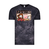 Cloud Black baseball vibes Vintage Tee - FaDigitalArtStudio