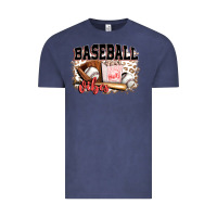 Vintage Denim baseball vibes Vintage Tee - FaDigitalArtStudio