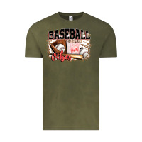 Vintage Olive baseball vibes Vintage Tee - FaDigitalArtStudio