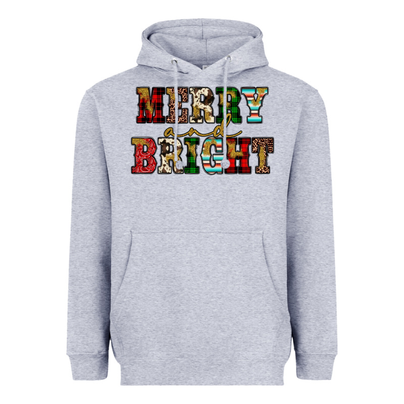 Merry And Bright Heavyweight Hoodie by JahusDesignShop | Teevron