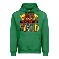 Emerald softball my heart is on that field Urban Hoodie - RanaPortraitStore