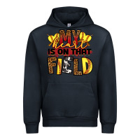 Navy softball my heart is on that field Urban Hoodie - RanaPortraitStore