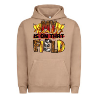 Pigment Burro softball my heart is on that field Urban Hoodie - RanaPortraitStore