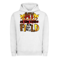 Pigment Lunar Rock softball my heart is on that field Urban Hoodie - RanaPortraitStore