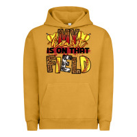 Pigment Peanut Butter softball my heart is on that field Urban Hoodie - RanaPortraitStore