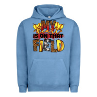 Softball My Heart Is On That Field Urban Hoodie | Teevron