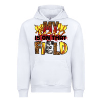 White softball my heart is on that field Urban Hoodie - RanaPortraitStore
