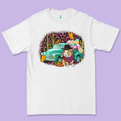 Western Rabbit Easter Day Premium Tee Designed By Cowgirlartshop