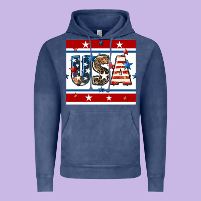 4th Of July Usa Seamless Pattern Vintage Hoodie Designed By Bundleandbundleshop