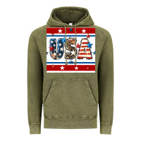 Vintage Olive 4th of july usa seamless pattern Vintage Hoodie - BundleAndBundleShop