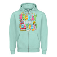 Seafoam hooray for the last day white Zipper Hoodie - JahusDesignShop
