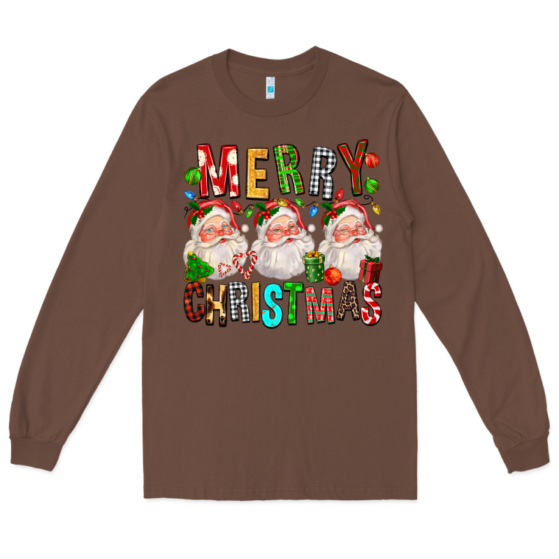 Merry Christmas Santa Long Sleeve Tee by FaDigitalArtStudio | Teevron