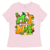 Bubblegum Pink St. Patrick's Day mini Ladies Tee - OliviaCreatesArt