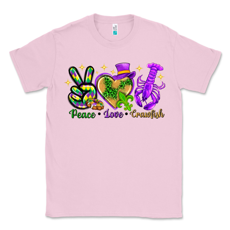Peace Love Crawfish Classic Tee by HowdyJamesFarm | Teevron