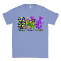 Colony Blue Peace Love Crawfish Classic Tee - HowdyJamesFarm