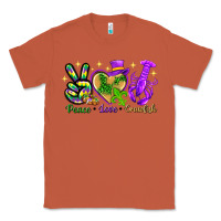 Copper Peace Love Crawfish Classic Tee - HowdyJamesFarm
