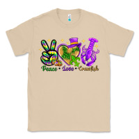 Mushroom Peace Love Crawfish Classic Tee - HowdyJamesFarm