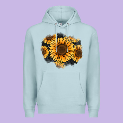 Sunflower Patch Premium Hoodie Designed By Jasminsmagicworld