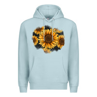 Blue Mist sunflower patch Premium Hoodie - Jasminsmagicworld