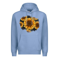 Colony Blue sunflower patch Premium Hoodie - Jasminsmagicworld