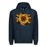 Navy sunflower patch Premium Hoodie - Jasminsmagicworld