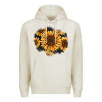 Oatmeal Heather sunflower patch Premium Hoodie - Jasminsmagicworld