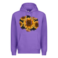 Purple sunflower patch Premium Hoodie - Jasminsmagicworld