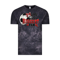 Cloud Black little sister biggest fan soccer Vintage Tee - FaDigitalArtStudio