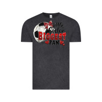 Vintage Black little sister biggest fan soccer Vintage Tee - FaDigitalArtStudio