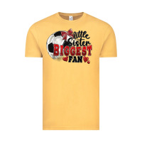 Vintage Mustard little sister biggest fan soccer Vintage Tee - FaDigitalArtStudio