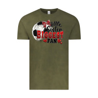 Vintage Olive little sister biggest fan soccer Vintage Tee - FaDigitalArtStudio