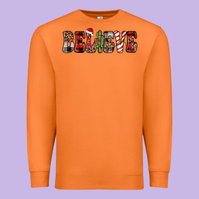 Believe Premium Sweatshirt Designed By Jahusdesignshop